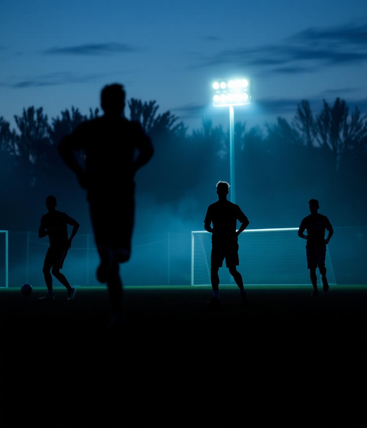 Youth athletes training